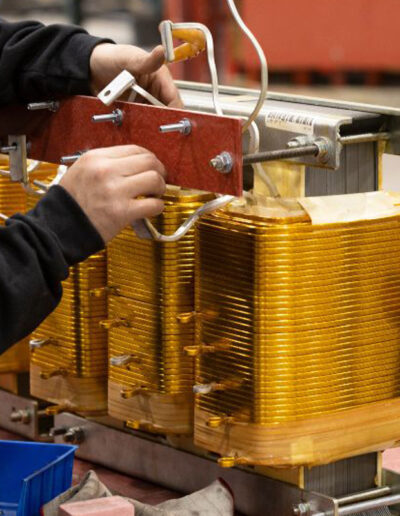 Experienced hands assemble WT Transformers