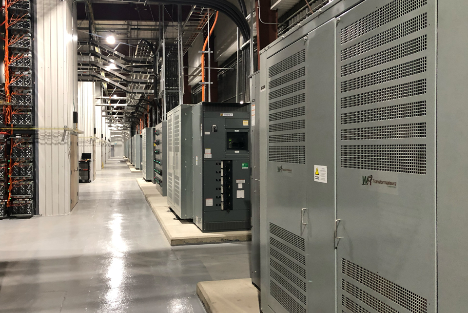 Data Center Dry type transformers with switchgear